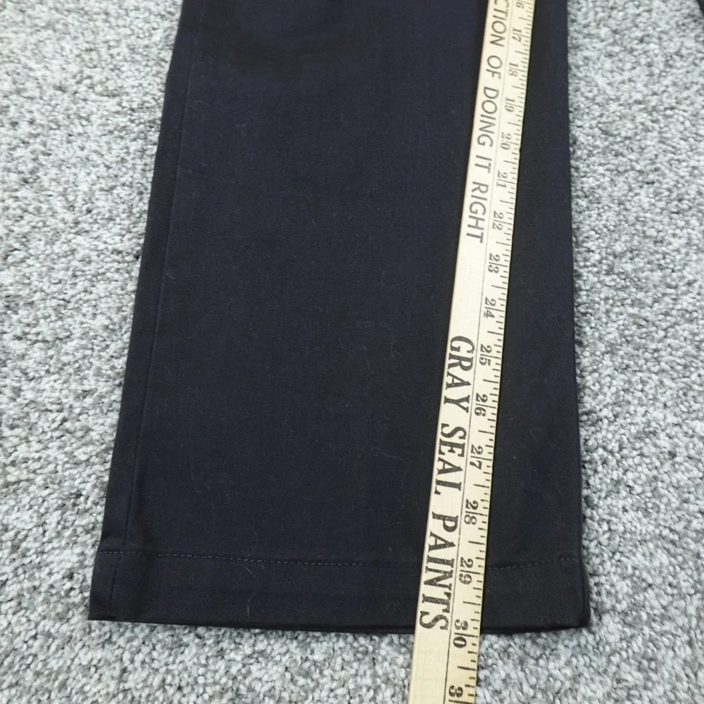 Lee Pants Mens 34X29 Black Chino Trouser Comfort MVP Straight Stretch Flex Waist